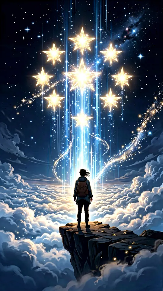 北斗七星贵人手机壁纸 寓意指引方向