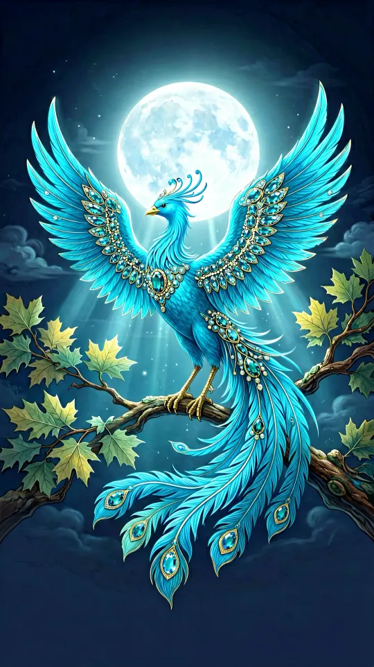 凤凰贵人手机壁纸 寓意贵人相助