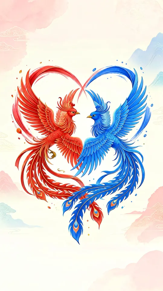凤凰贵人手机壁纸 寓意贵人相助