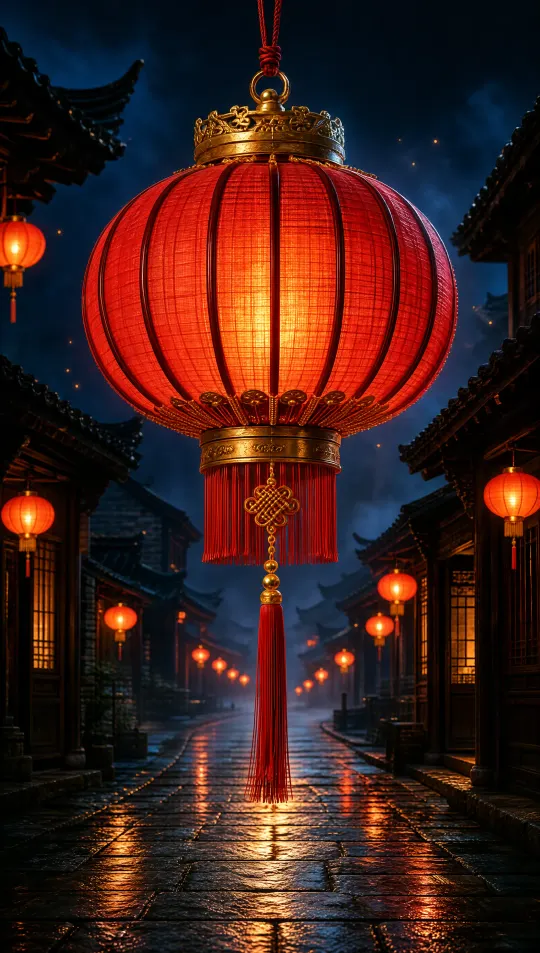 灯笼平安手机壁纸 寓意平安喜乐