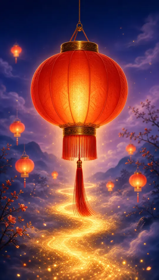 灯笼平安手机壁纸 寓意平安喜乐