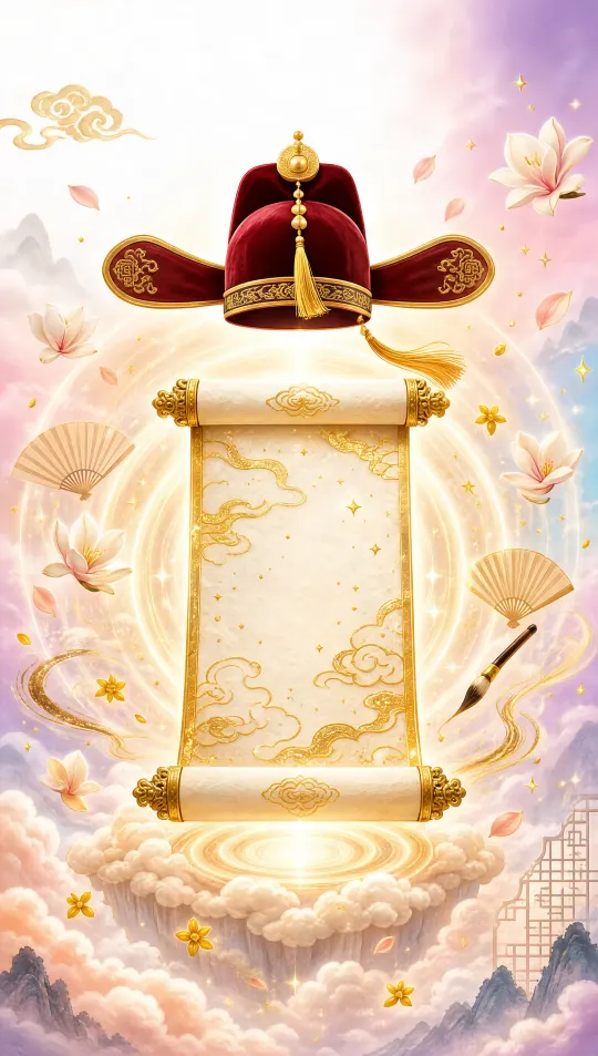 金榜题名考试上岸手机壁纸 寓意金榜题名