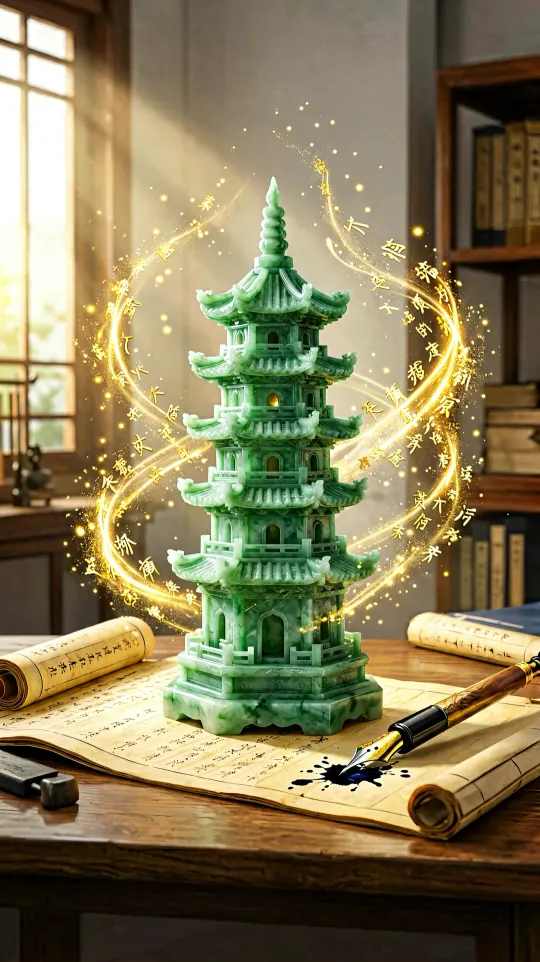 文昌塔考试上岸手机壁纸 寓意学业有成