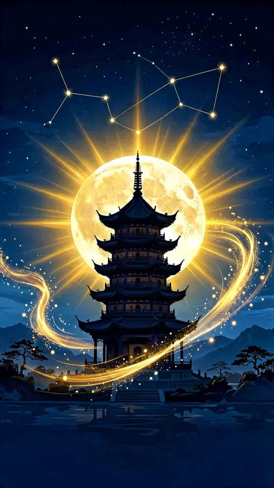 文昌塔考试上岸手机壁纸 寓意学业有成