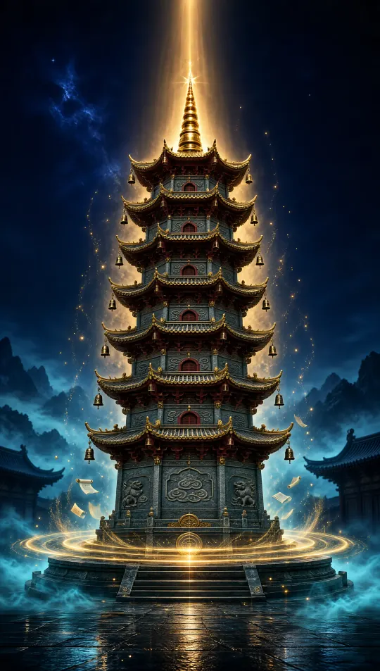 文昌塔考试上岸手机壁纸 寓意学业有成