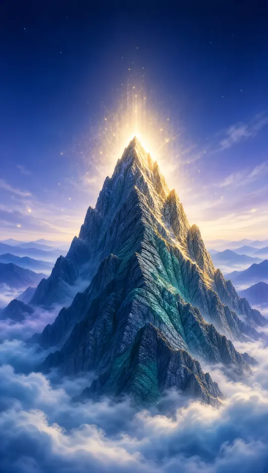 高山事业顺利手机壁纸 寓意登顶巅峰