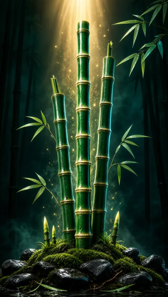 节节高竹事业顺利手机壁纸 寓意步步高升