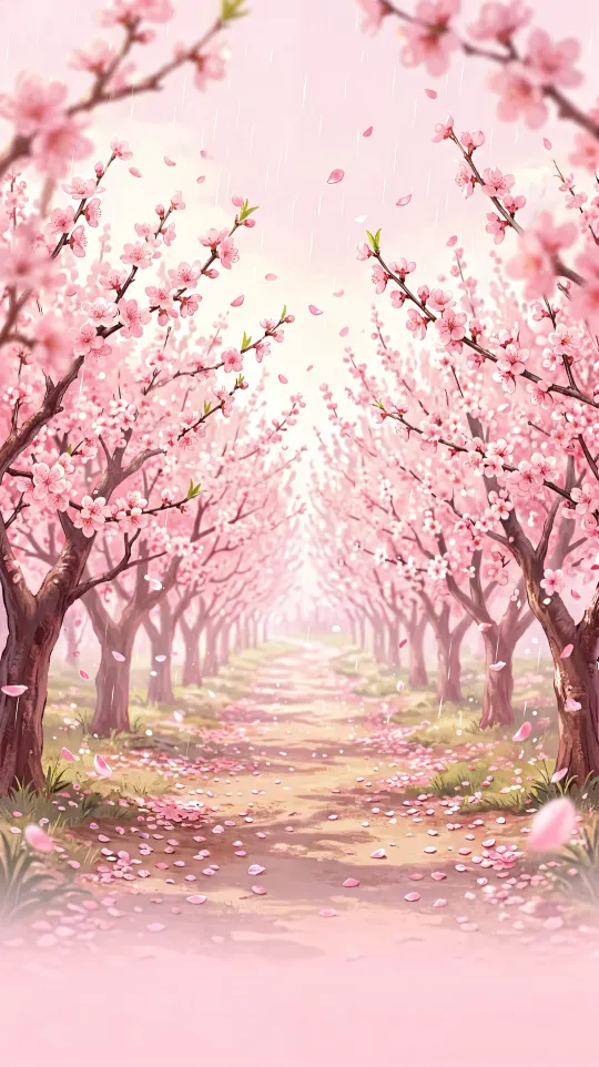 桃花桃花手机壁纸 寓意桃花朵朵