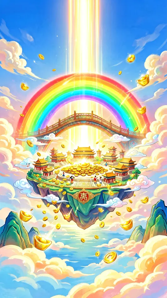 聚宝盆招财手机壁纸 寓意聚财纳福
