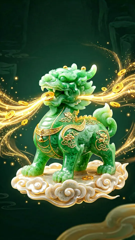 貔貅招财手机壁纸 寓意吸纳四方之财