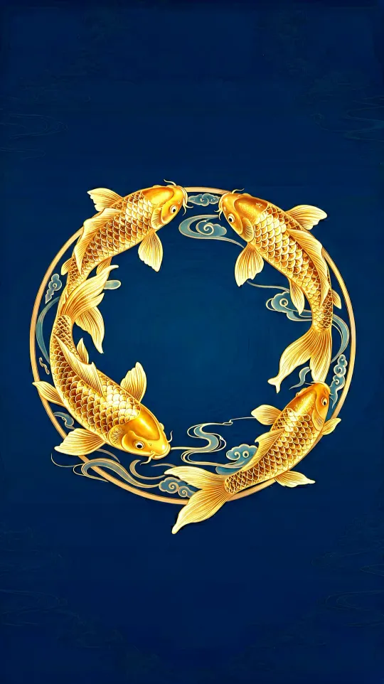 锦鲤转运手机壁纸 寓意好运连连