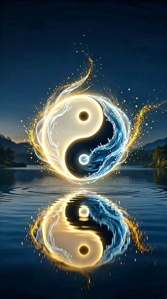 太极转运手机壁纸 寓意阴阳调和