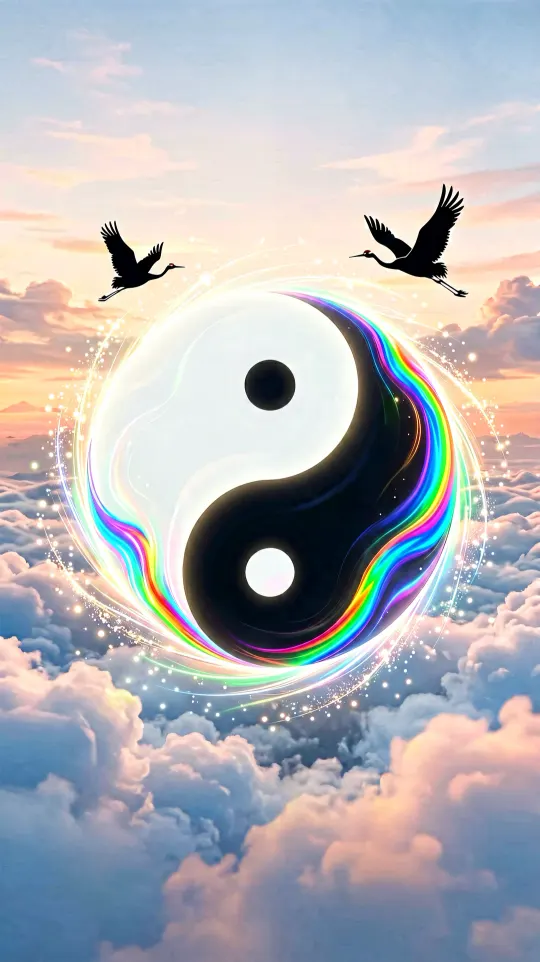 太极转运手机壁纸 寓意阴阳调和
